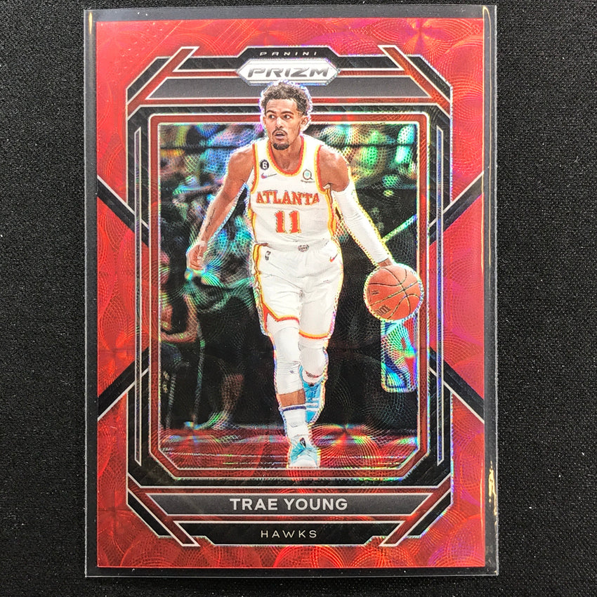2022-23 Prizm TRAE YOUNG Choice Red Scope 57/88 #164