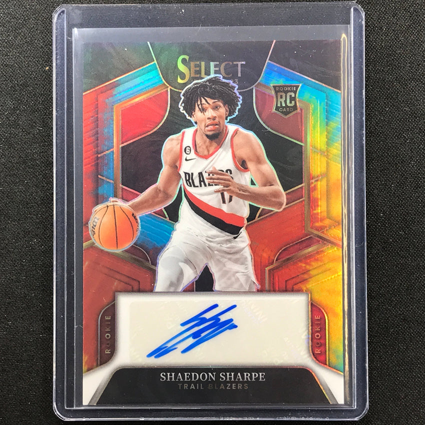 2022-23 Select Shaedon Sharpe Rookie Signatures Auto Tie-dye 9/25