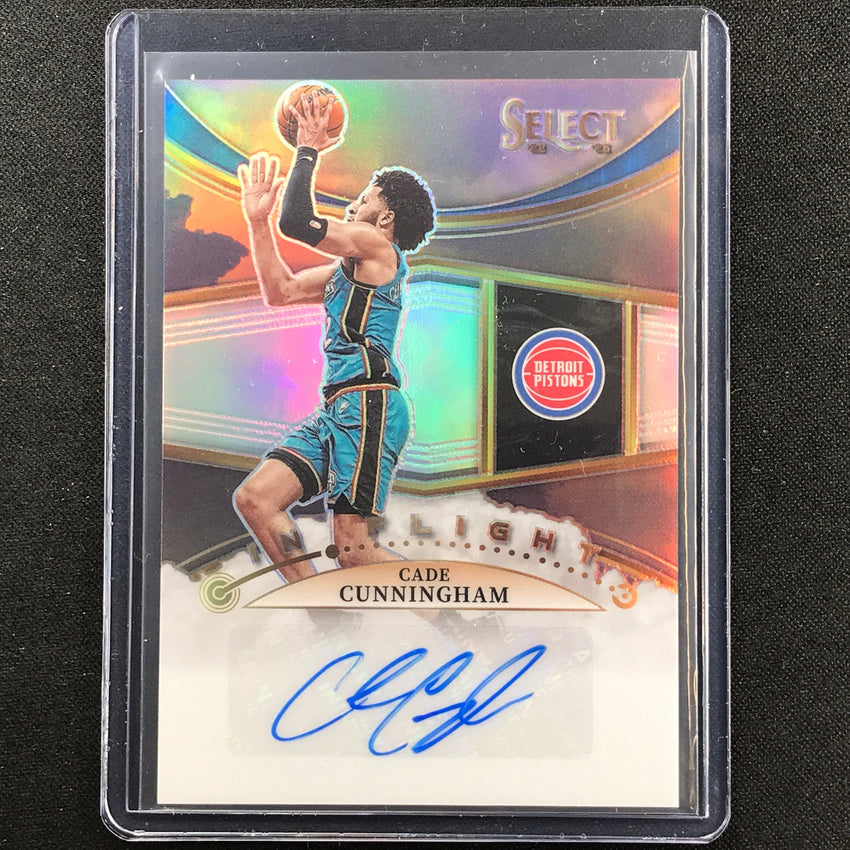 2022-23 Select Cade Cunningham In Flight Signatures Auto Silver Prizm 81/99
