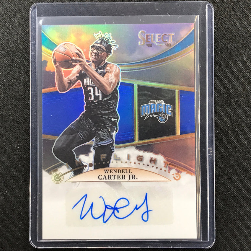 2022-23 Select Wendell Carter Jr. In Flight Signatures Auto Blue 44/49