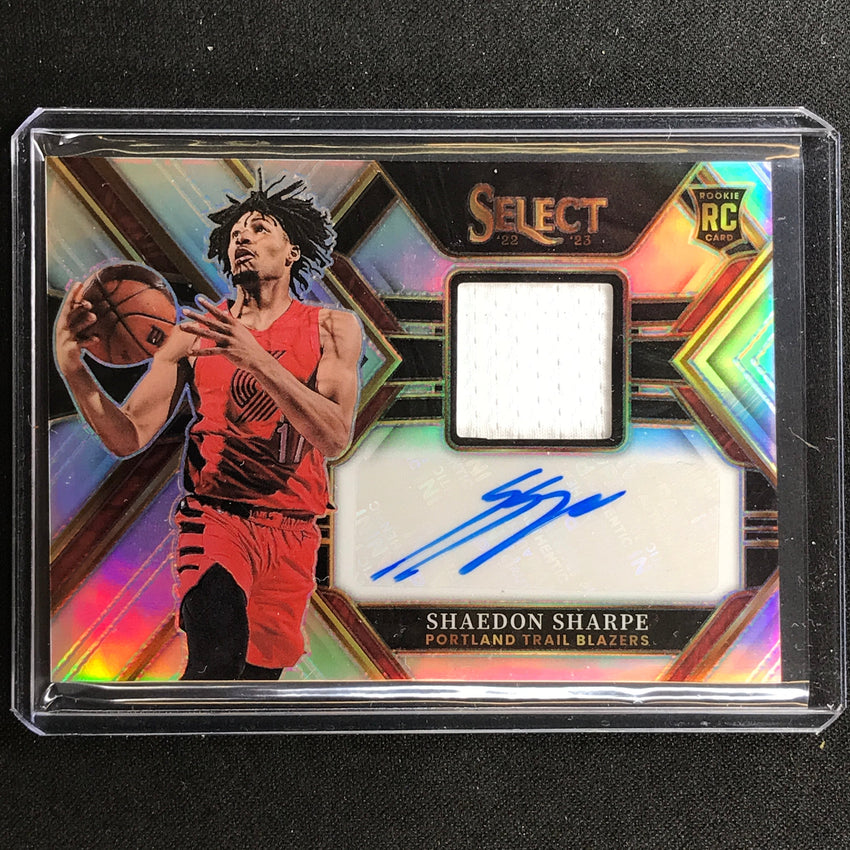 2022-23 Select Shaedon Sharpe Rookie Jersey Auto Silver Prizm 137/199
