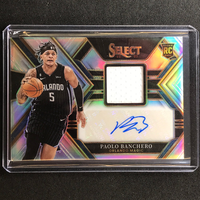 2022-23 Select Paolo Banchero Rookie Jersey Auto Silver Prizm 70/199