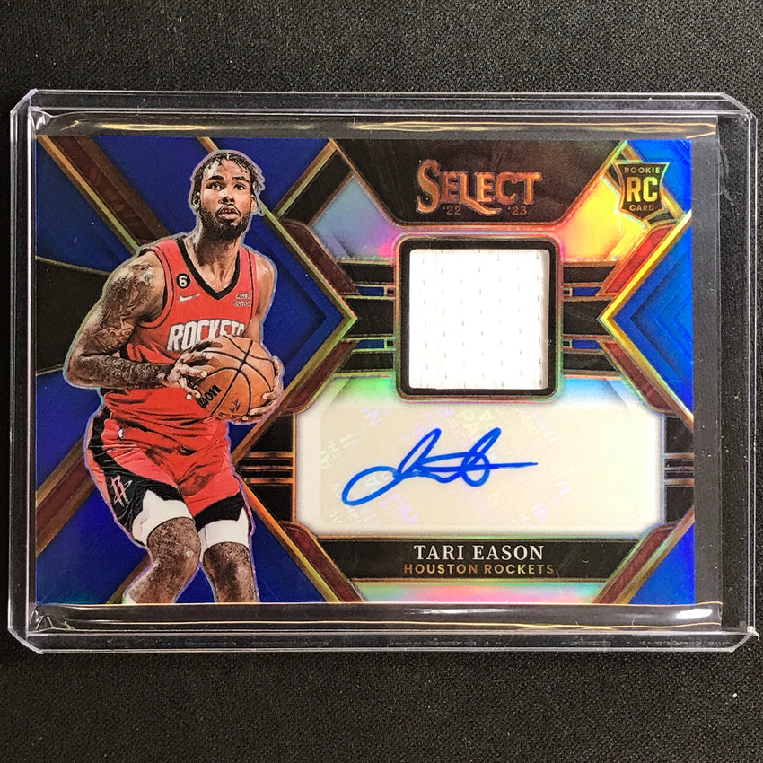 2022-23 Select Tari Eason Rookie Jersey Patch Auto Blue 34/49