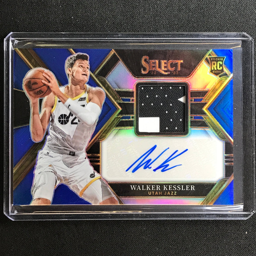 2022-23 Select Walker Kessler Rookie Jersey Patch Auto Blue 46/49