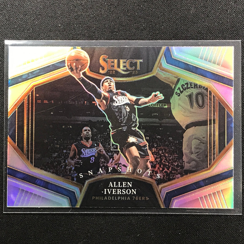 2022-23 Select Allen Iverson Snapshots Silver Prizm Sp No 19