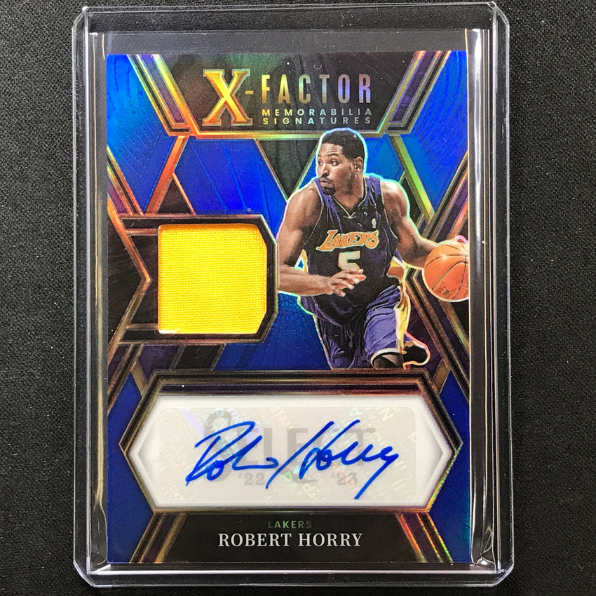 2022-23 Select Robert Horry X-factor Signature Memorabilia Jersey Auto Blue 7/49