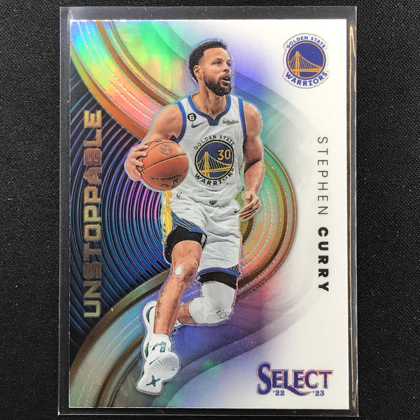 2022-23 Select Stephen Curry Unstoppable Silver Prizm Sp No 3