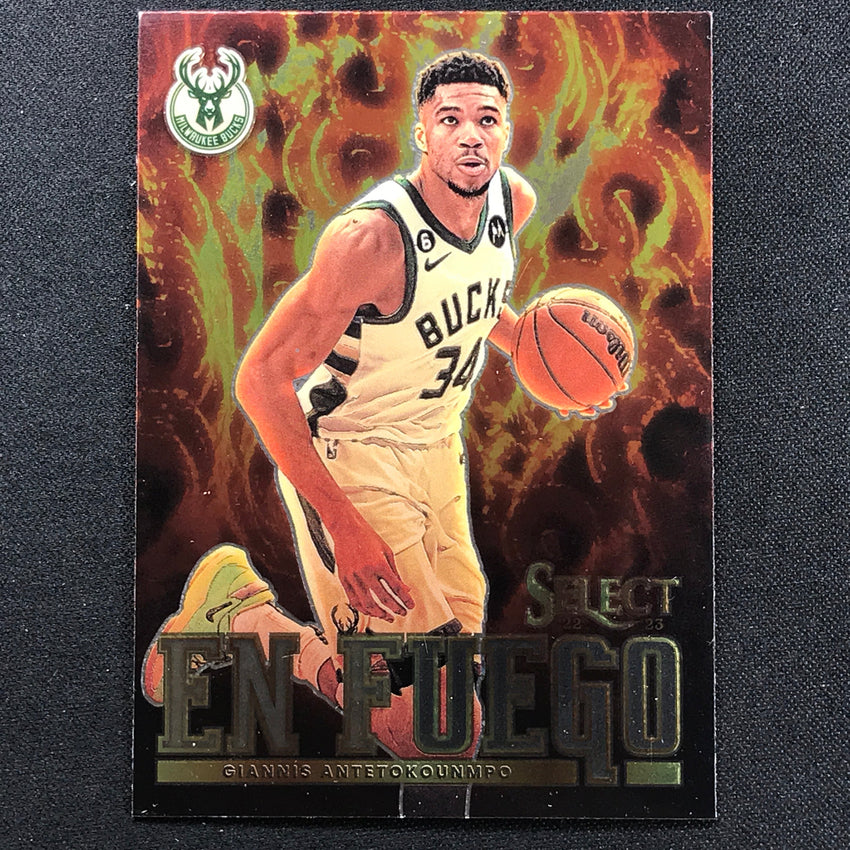 2022-23 Select Giannis Antetokounmpo En Fuego Base No 1