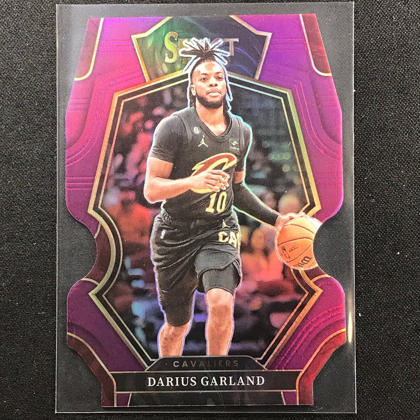 2022-23 Select Darius Garland Premier Level Purple Die-cut 28/99