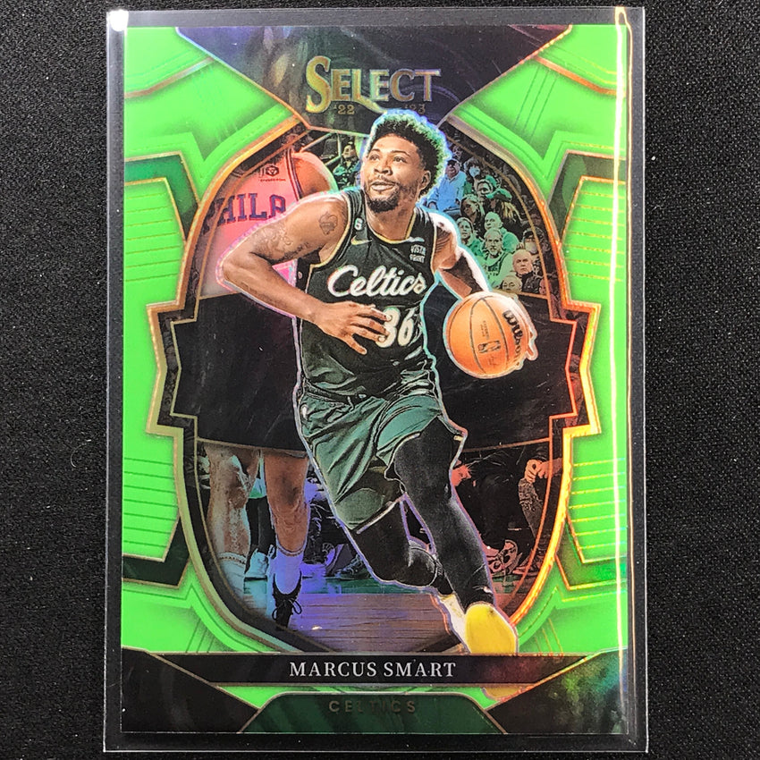 2022-23 Select Marcus Smart Concourse Neon Green 40/75