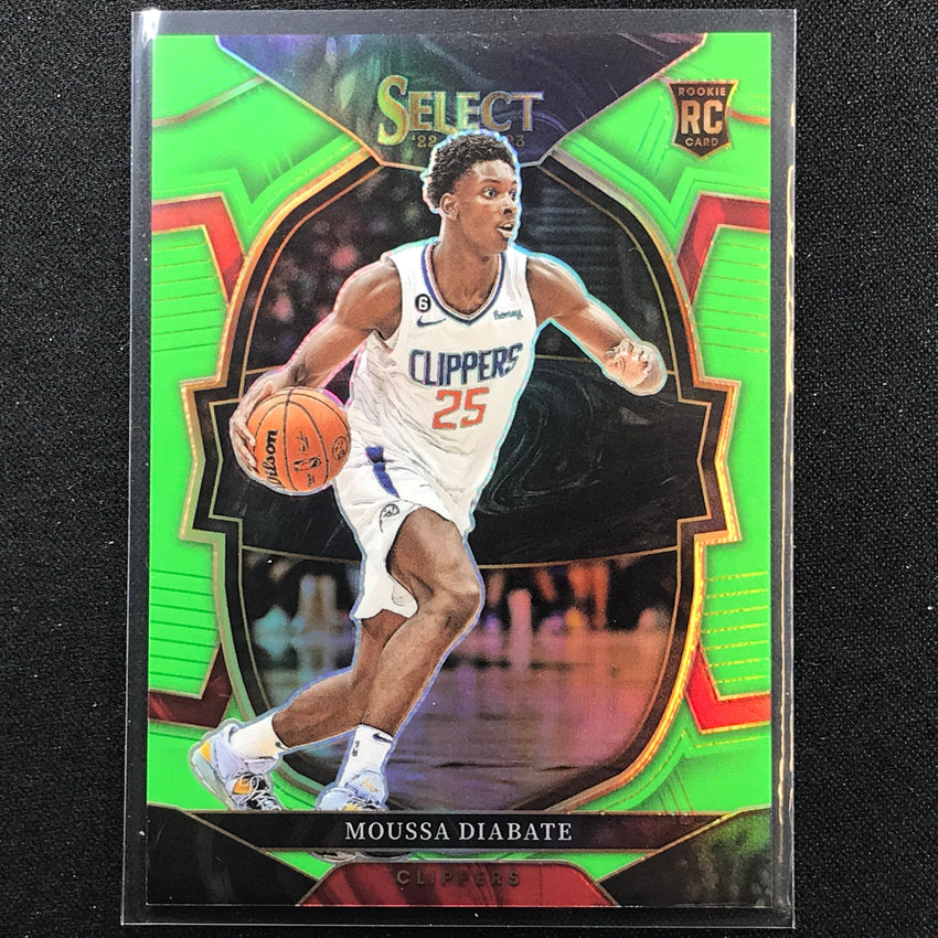 2022-23 Select Moussa Diabate Concourse Rookie Neon Green 34/75