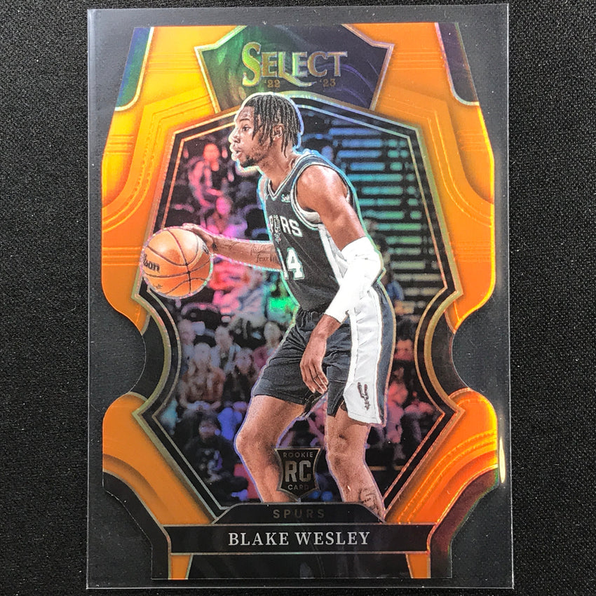 2022-23 Select Blake Wesley Premier Level Rookie Orange Die-cut 46/65