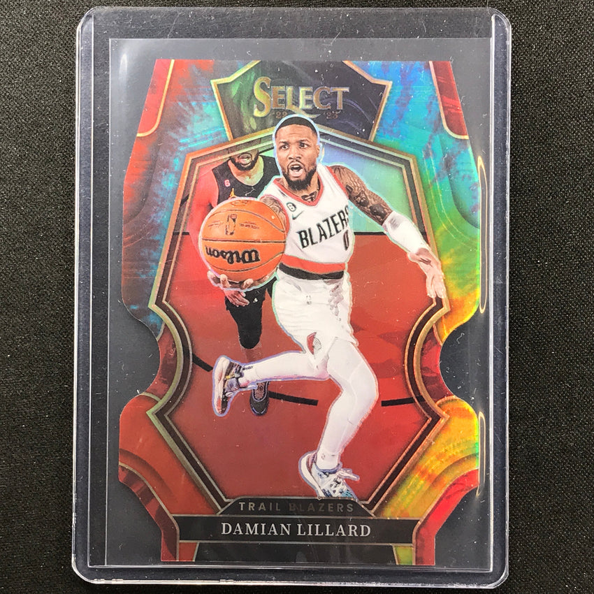 2022-23 Select Damian Lillard Premier Level Tie-dye Die-cut 21/25