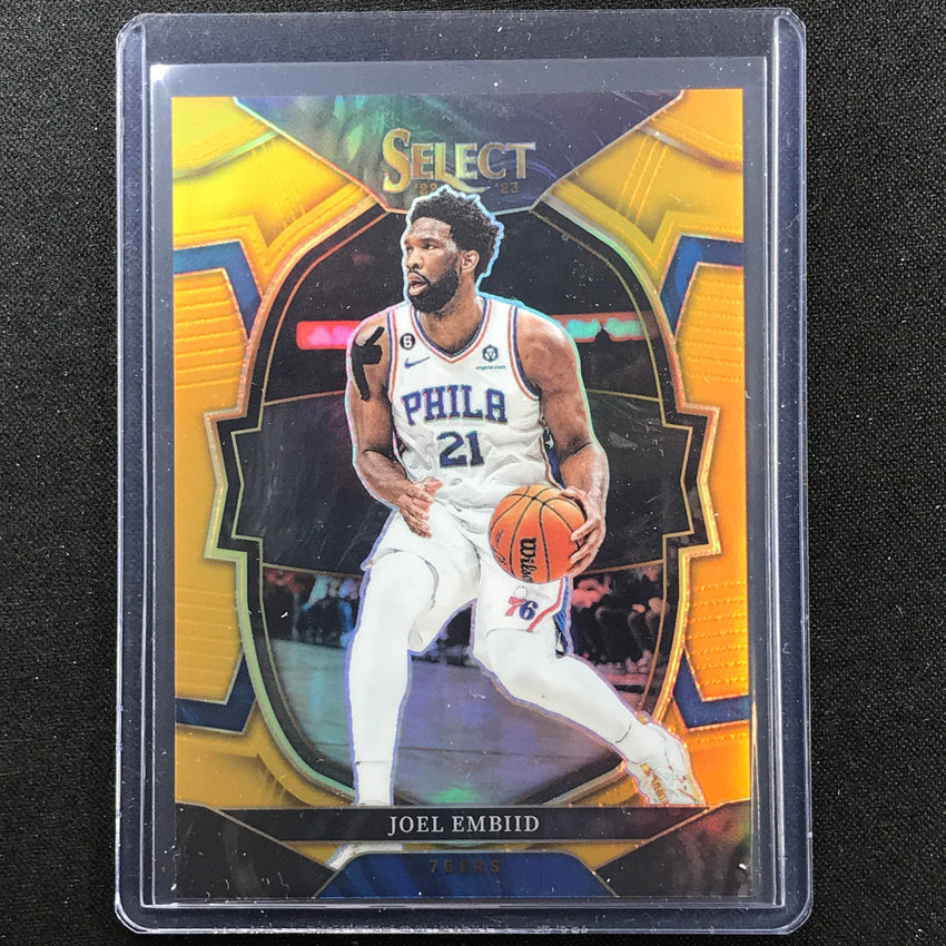 2022-23 Select Joel Embiid Concourse Gold Prizm 10/10