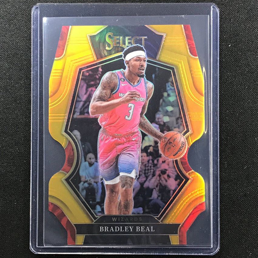 2022-23 Select Bradley Beal Premier Level Gold Prizm 4/10