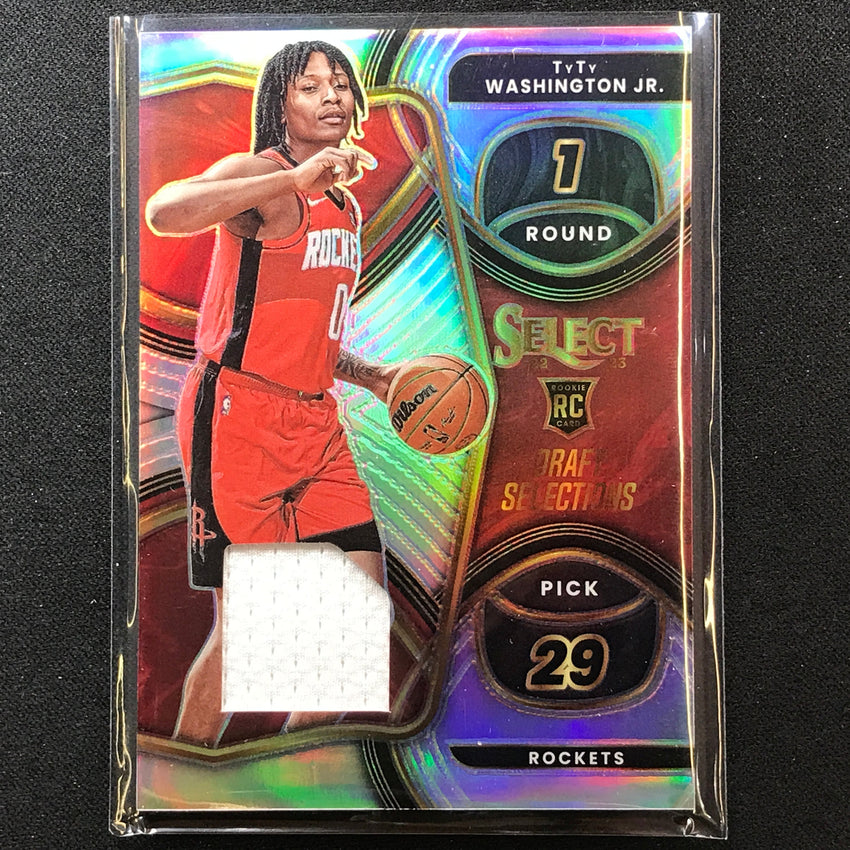 2022-23 Select Tyty Washington Jr. Draft Selections Rookie Jersey Silver No Ty