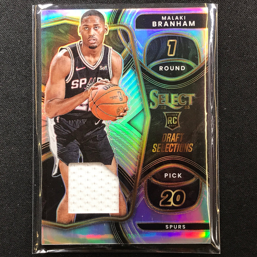 2022-23 Select Malaki Branham Draft Selections Rookie Jersey Silver Prizm No Mb