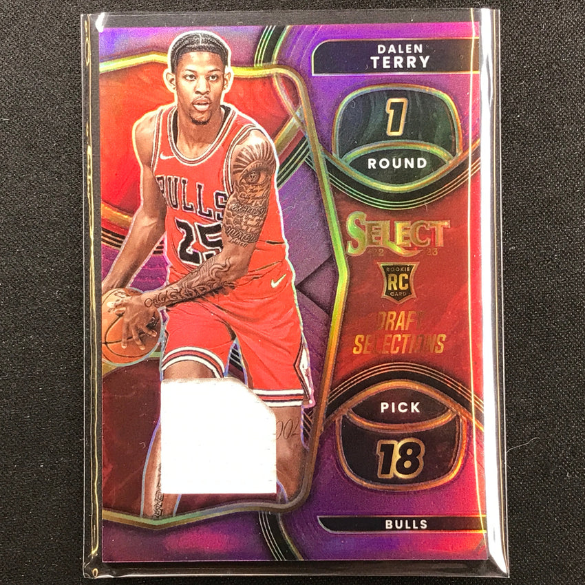 2022-23 Select Dalen Terry Draft Selections Rookie Jersey Purple 8/99