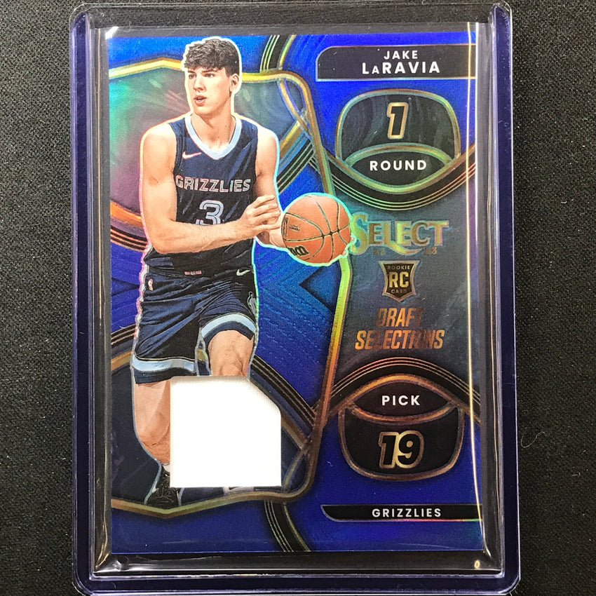 2022-23 Select Jake Laravia Draft Selections Rookie Jersey Blue 28/75