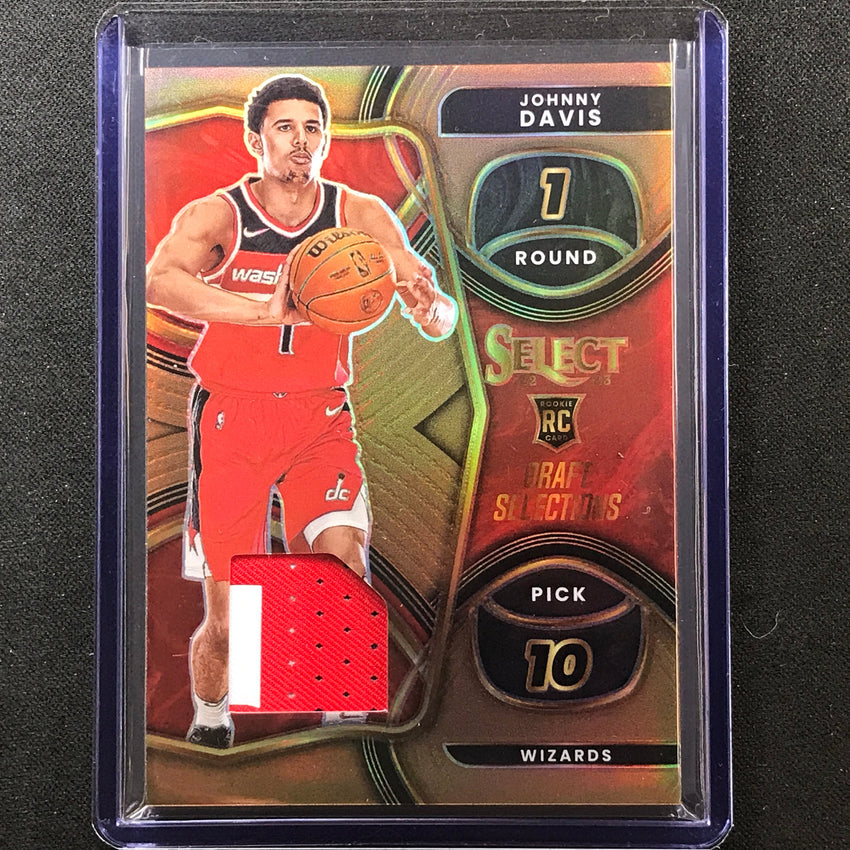 2022-23 Select Johnny Davis Draft Selections Rookie Jersey Patch Copper 9/49