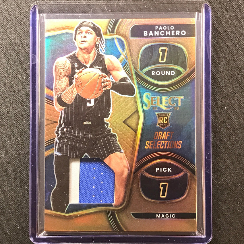 2022-23 Select Paolo Banchero Draft Selections Rookie Jersey Patch Copper 14/49