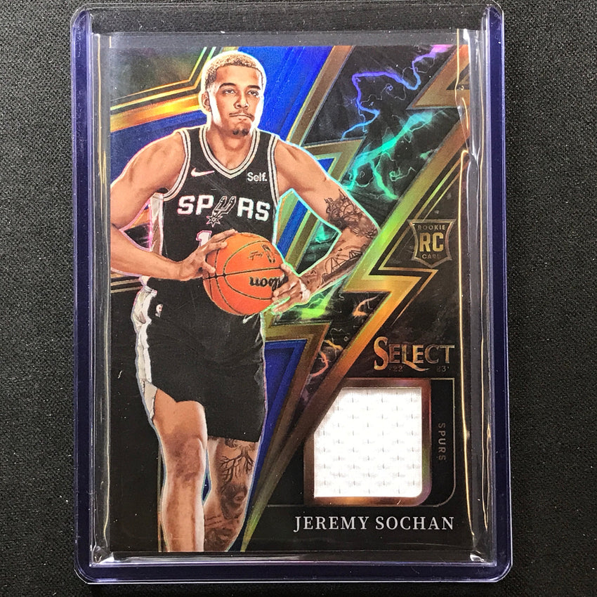 2022-23 Select Jeremy Sochan Sparks Rookie Jersey Blue 66/75