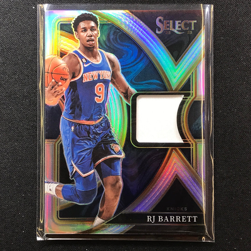 2022-23 Select Rj Barrett Selective Swatches Jersey Silver Prizm No Rj