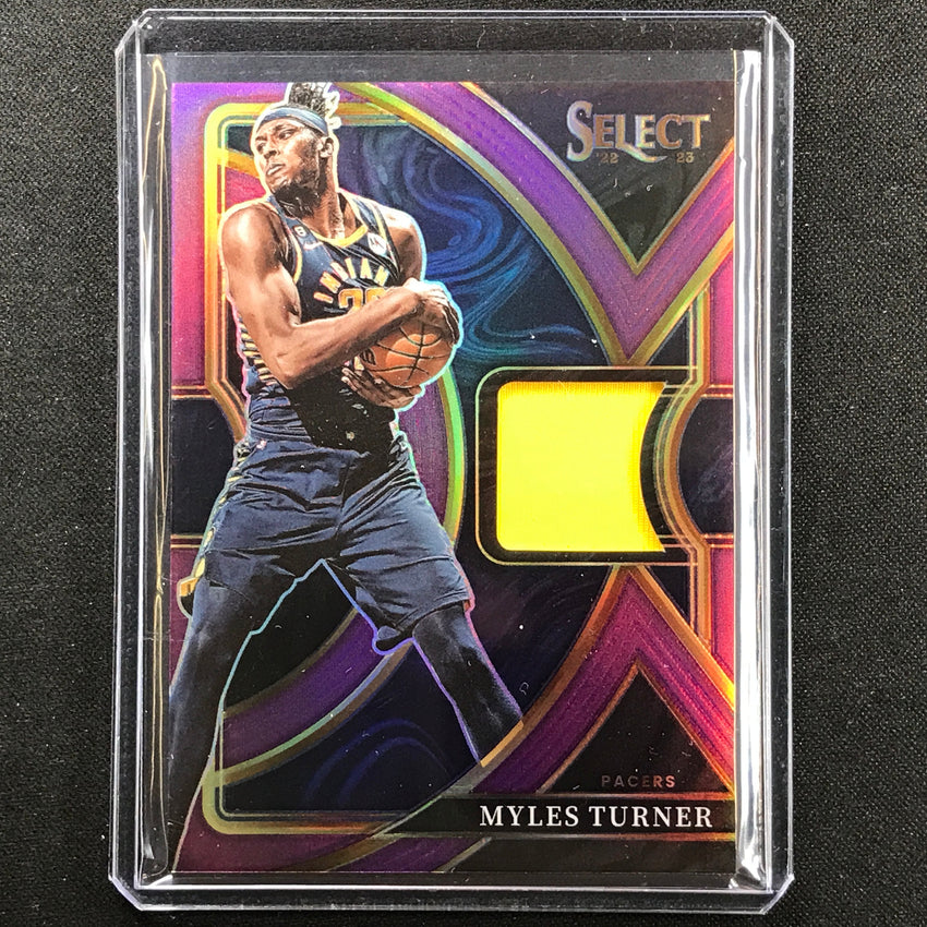 2022-23 Select Myles Turner Selective Swatches Jersey Purple 99/99