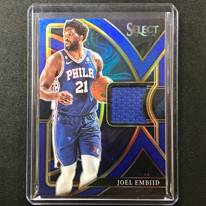 2022-23 Select Joel Embiid Selective Swatches Jersey Blue 58/75