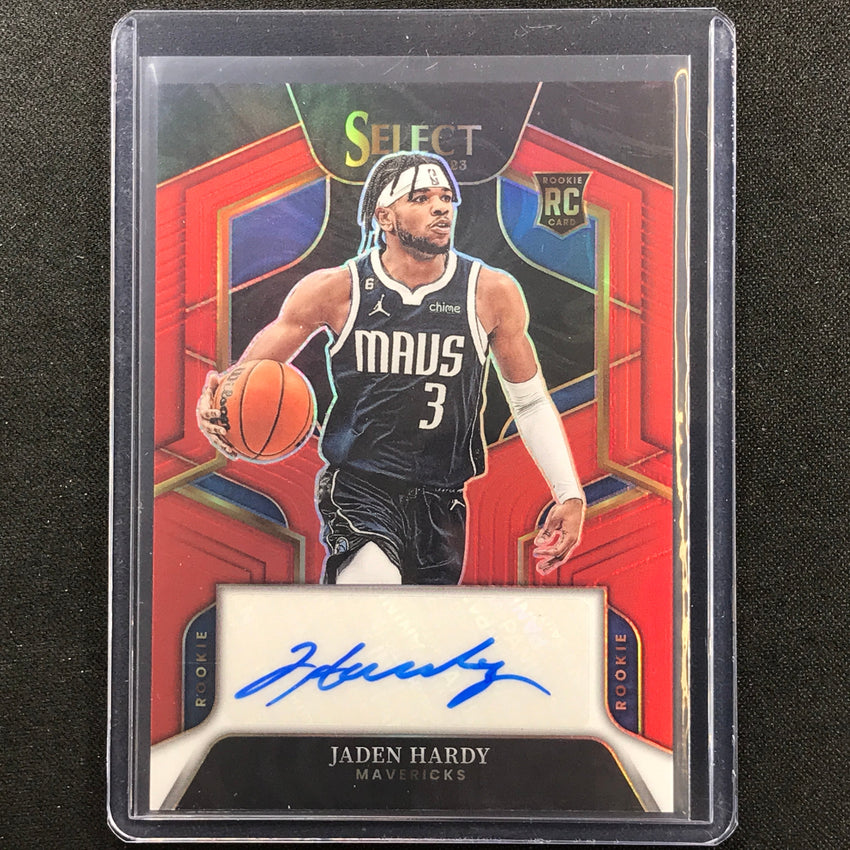 2022-23 Select Jaden Hardy Rookie Signatures Auto Red 51/99