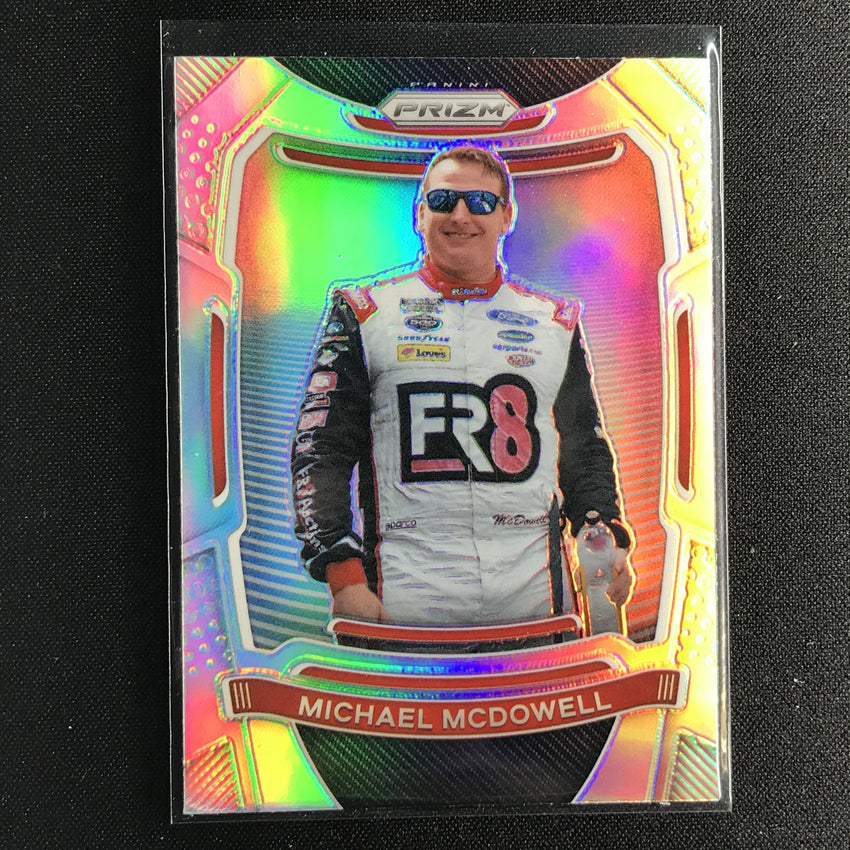 2021 Prizm Racing MICHAEL MCDOWELL Silver Prizm #57