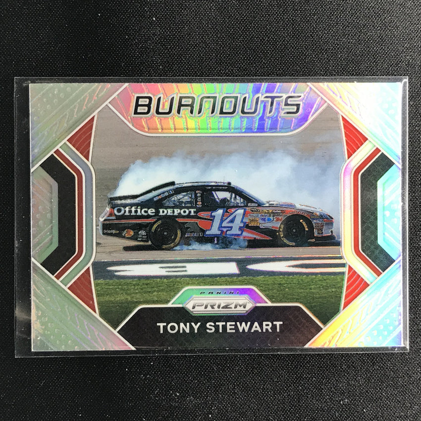 2021 Prizm Racing Tony Stewart Burnouts Silver Prizm No 1