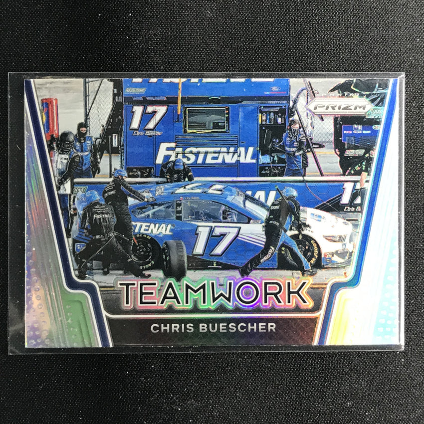 2021 Prizm Racing CHRIS BUESCHER Teamwork Silver Prizm #9