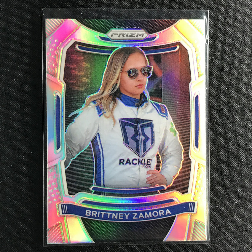 2021 Prizm Racing BRITTNEY ZAMORA Variation Silver Prizm #18