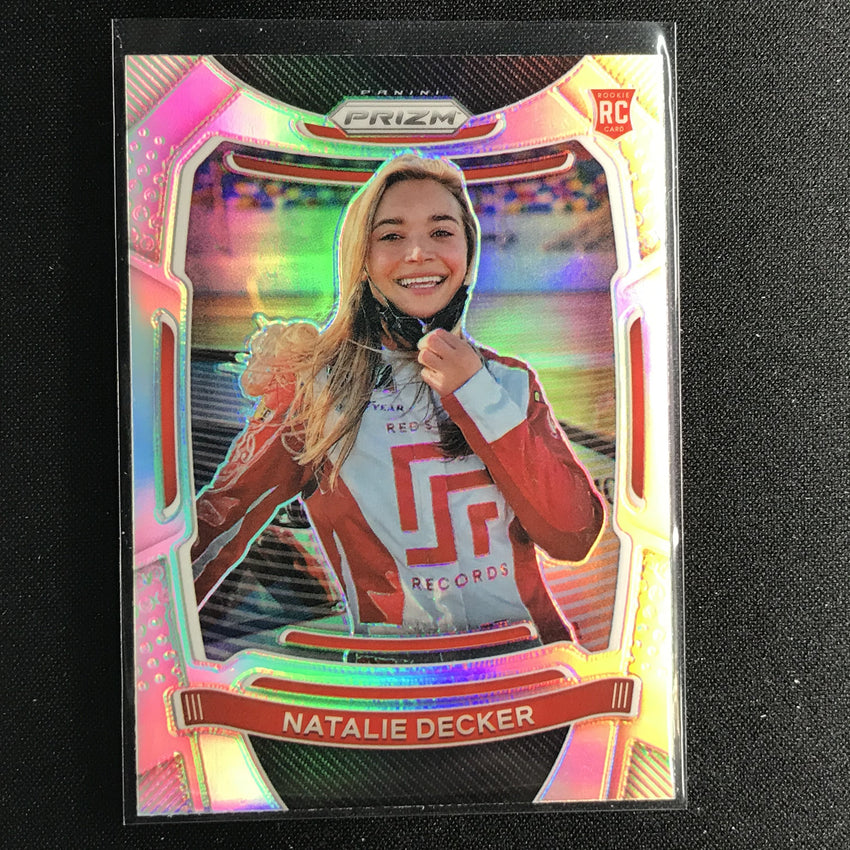 2021 Prizm Racing NATALIE DECKER Rookie Variation Silver Prizm #60