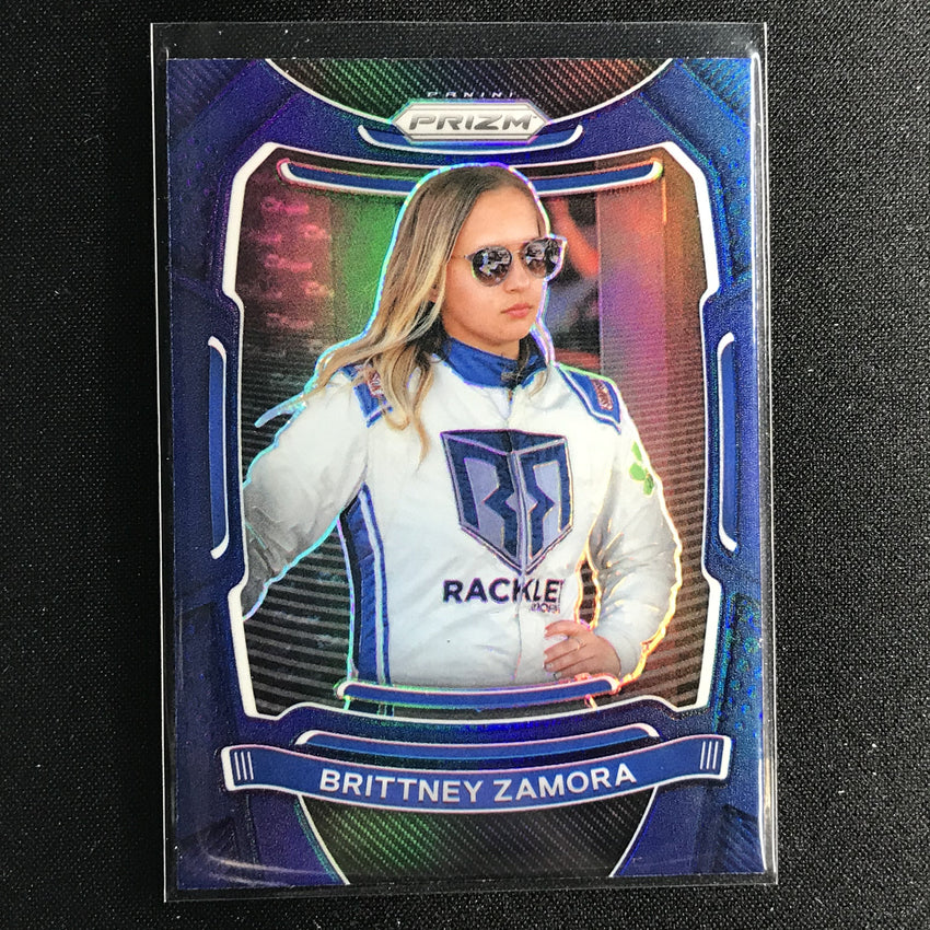2021 Prizm Racing BRITTNEY ZAMORA Variation Blue #18