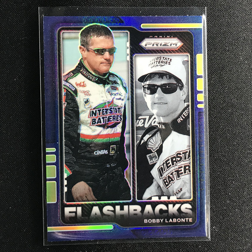 2021 Prizm Racing BOBBY LABONTE Flashbacks Blue #73