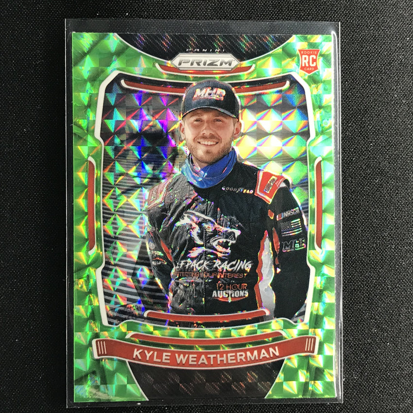 2021 Prizm Racing KYLE WEATHERMAN Rookie Green Reactive #3