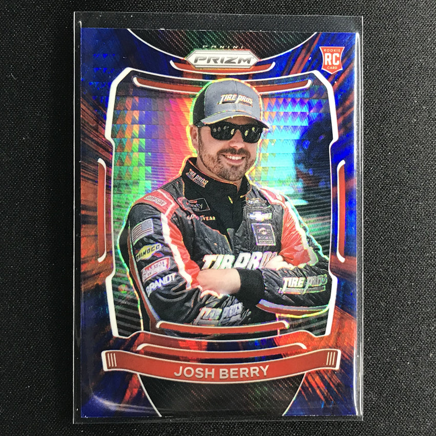 2021 Prizm Racing Josh Berry Rookie Red And Blue Hyper No 20