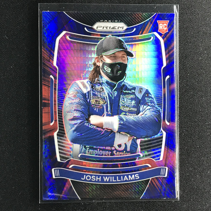 2021 Prizm Racing Josh Williams Rookie Red And Blue Hyper No 23
