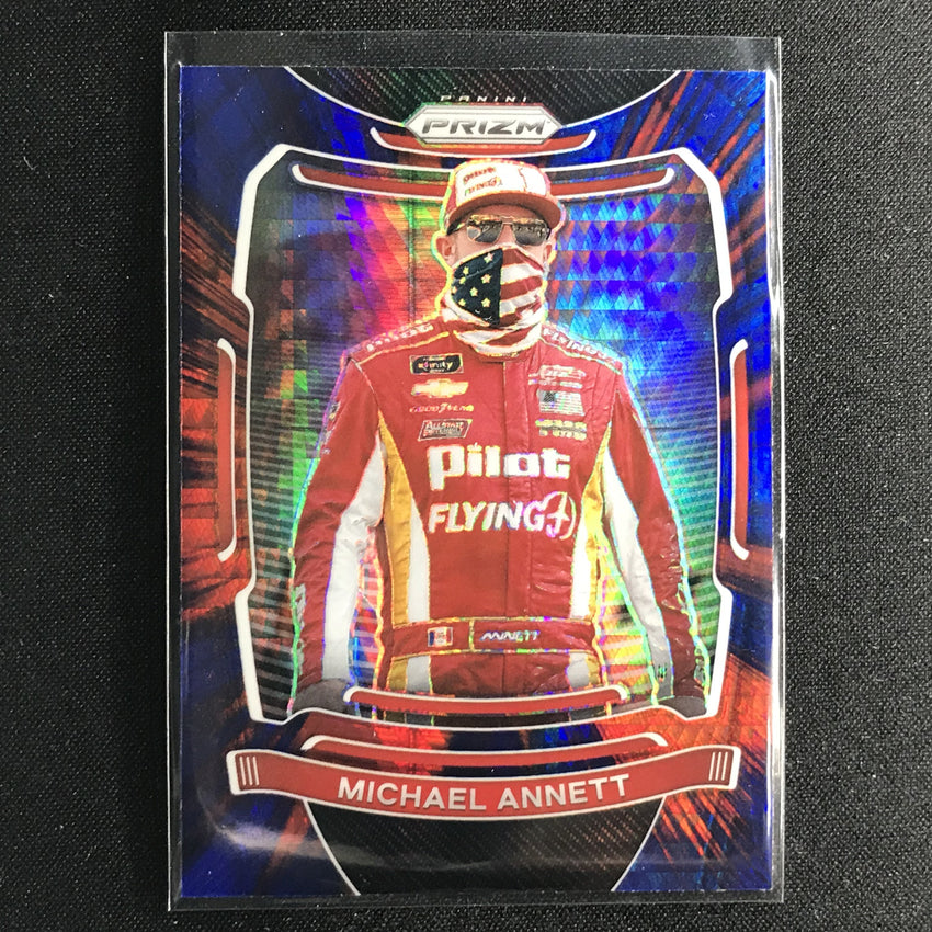2021 Prizm Racing Michael Annett Red And Blue Hyper No 55