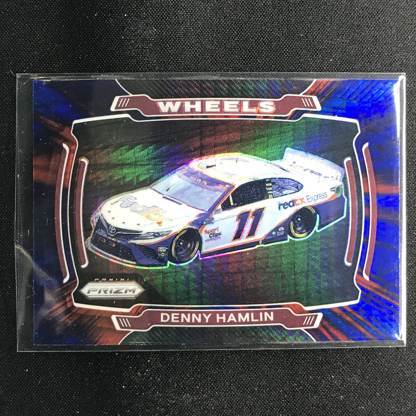 2021 Prizm Racing Denny Hamlin Wheels Red And Blue Hyper No 65