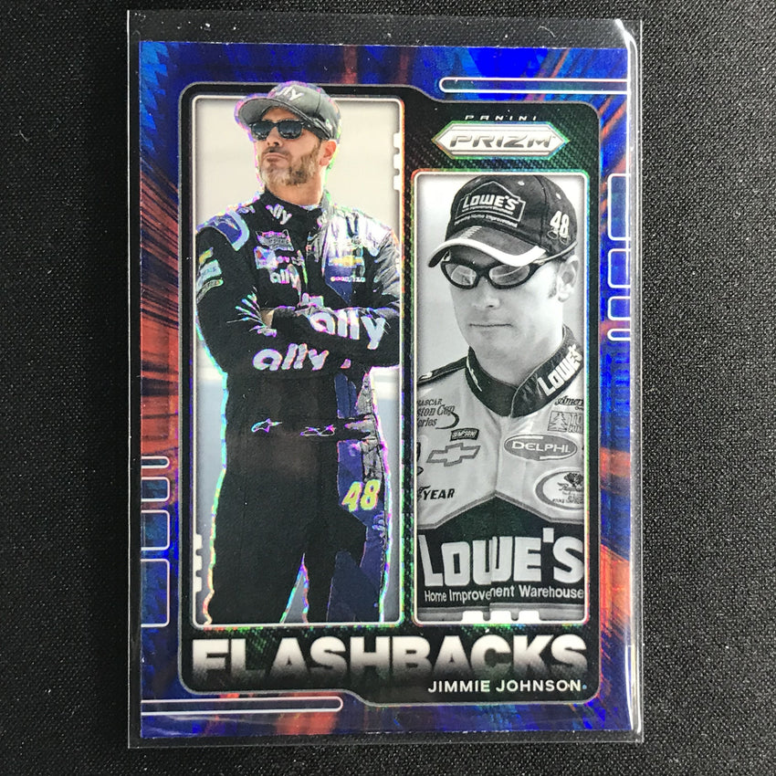 2021 Prizm Racing Jimmie Johnson Flashbacks Red And Blue Hyper No 71
