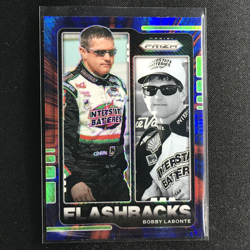 2021 Prizm Racing Bobby Labonte Flashbacks Red And Blue Hyper No 73