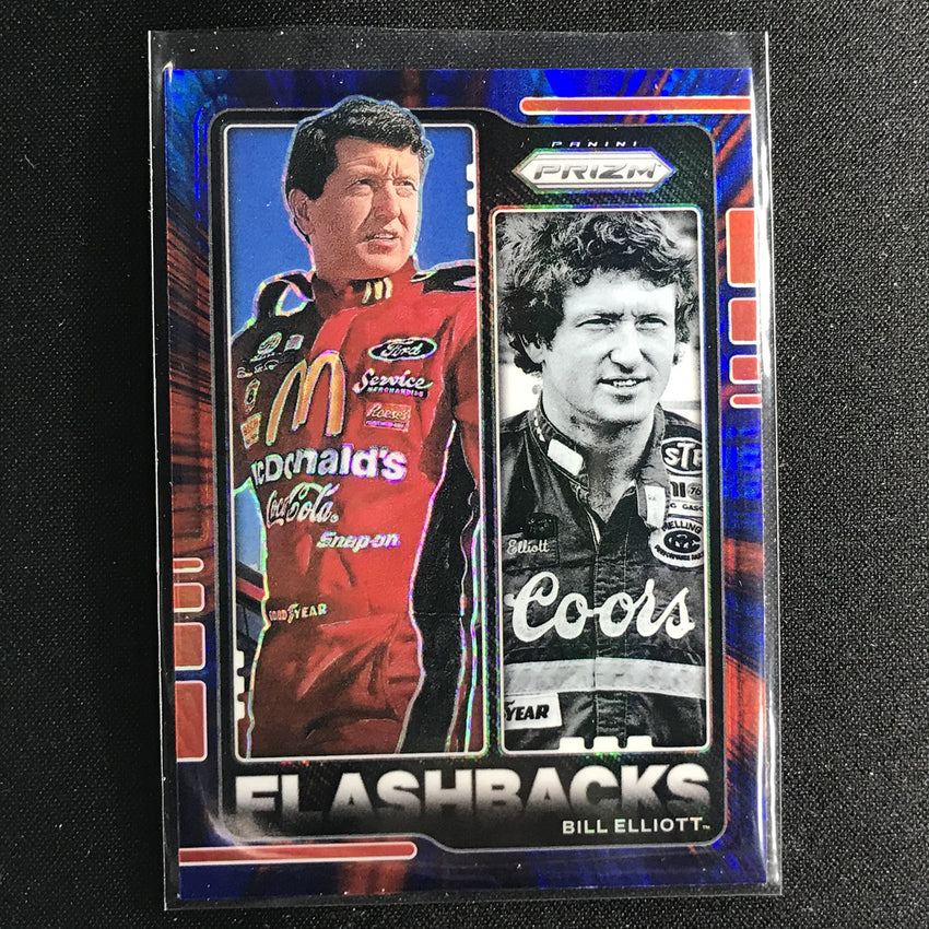 2021 Prizm Racing Bill Elliott Flashbacks Red And Blue Hyper No 74
