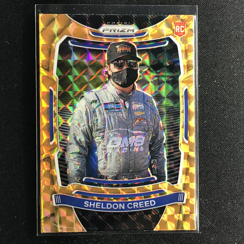 2021 Prizm Racing SHELDON CREED Rookie Orange Reactive #56