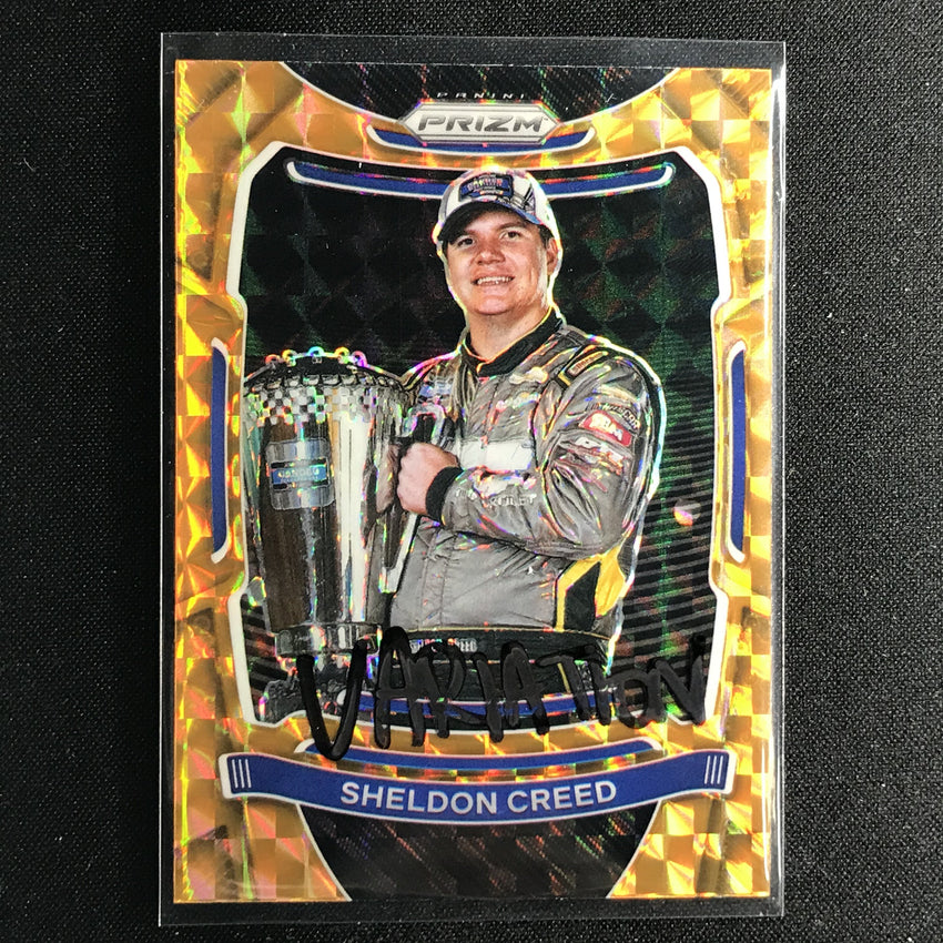 2021 Prizm Racing SHELDON CREED Variation Orange Reactive #56