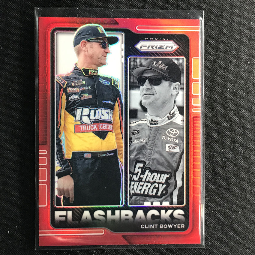 2021 Prizm Racing CLINT BOWYER Flashbacks Red #78