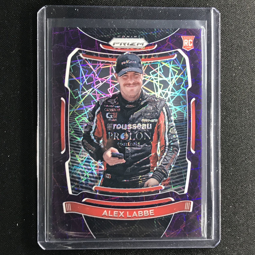 2021 Prizm Racing Alex Labbe Rookie Purple Velocity 13/199