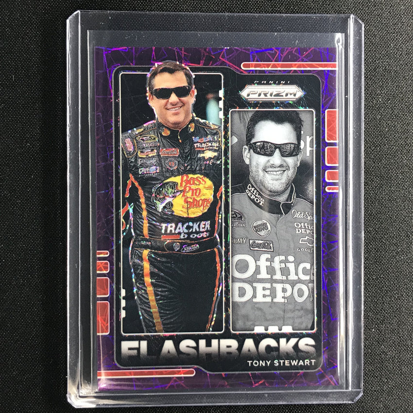 2021 Prizm Racing Tony Stewart Flashbacks Purple Velocity 62/199